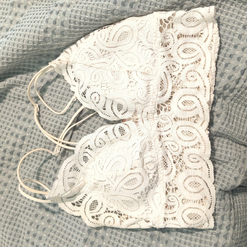 PINK lace bra let